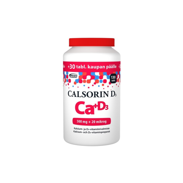 CALSORIN 500 MG + D3 20 MIKROG KAMPANJAPAKKAUS 130 TABL