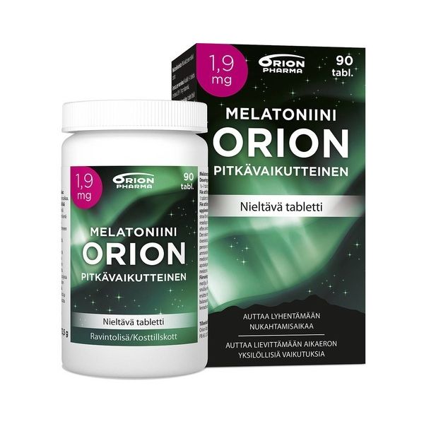 MELATONIINI ORION 1,9 MG PITKÄVAIK. 90 TABL