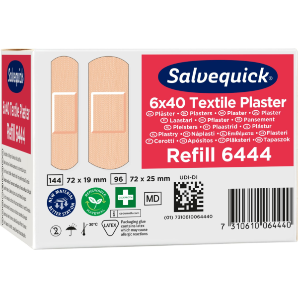 Salvequick Kangaslaastari 6X40 KPL
