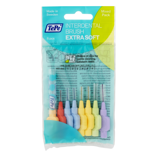 TePe hammasväliharja X-soft Mix pack 8 kpl