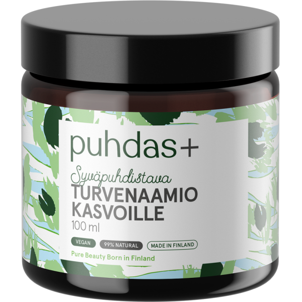 Puhdas+ Turvenaamio kasvoille 100 ml