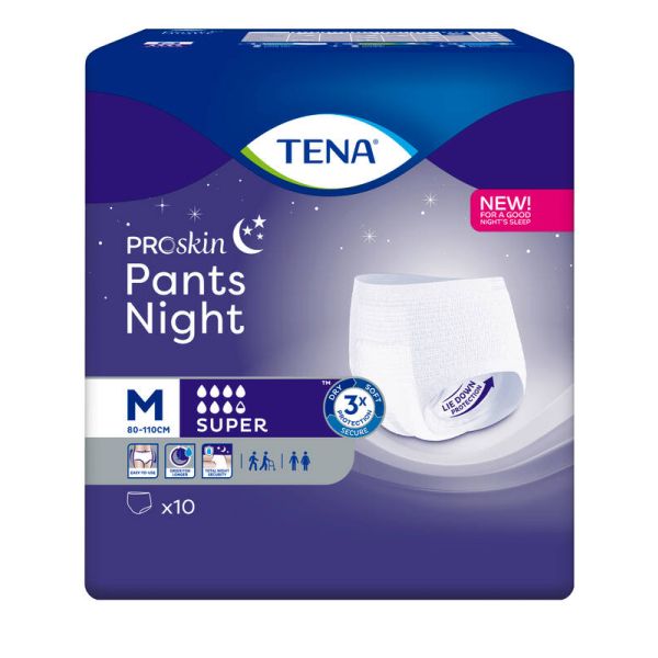 TENA ProSkin Pants Night Super M 10 kpl