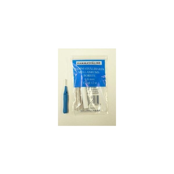 DOFT HAMMASVÄLIHARJA 0.6 MM SININEN 12 KPL