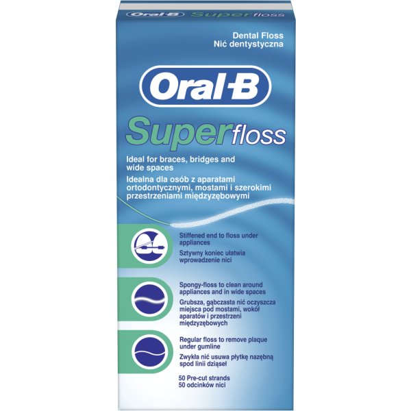 ORAL-B SUPER FLOSS HAMMASLANKA 50 kpl
