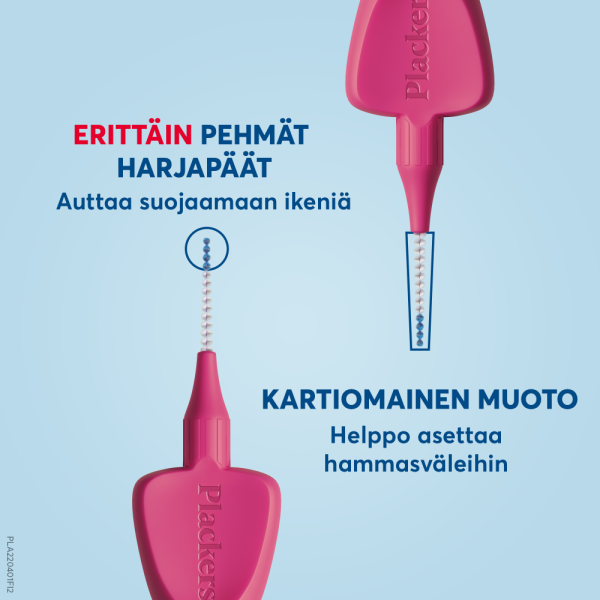 Plackers Gentle Brush XXS 0.4mm hammasväliharja 6 kpl