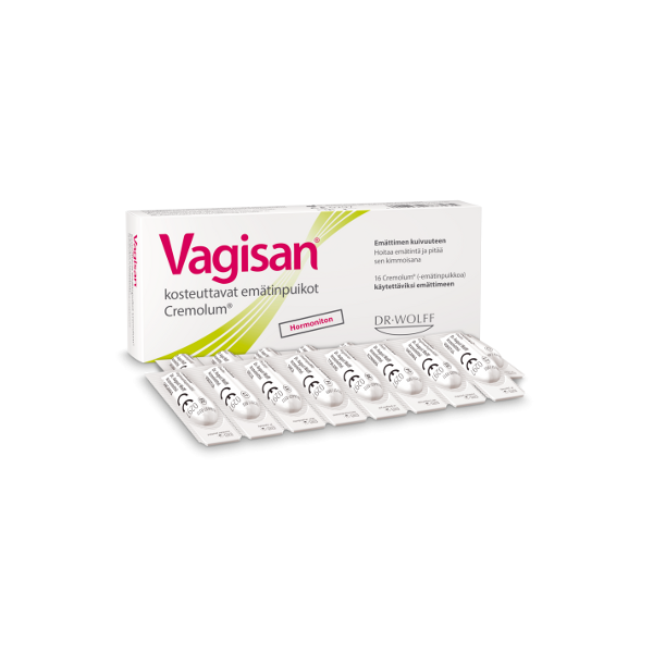 VAGISAN CREMOLUM EMÄTINPUIKOT 16 KPL