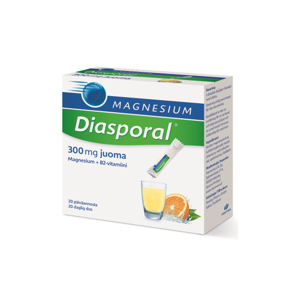 Diasporal magnesium 300 annospussi 20 kpl