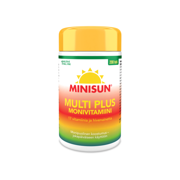 Minisun Monivitamiini Multi Plus 200 tabl