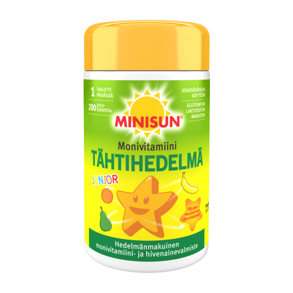 Minisun Tähtihedelmä Monivitamiini 200 tabl
