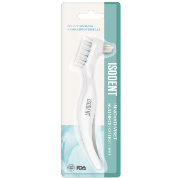 IsoDent puhdistusharja hammasproteeseille 1 kpl