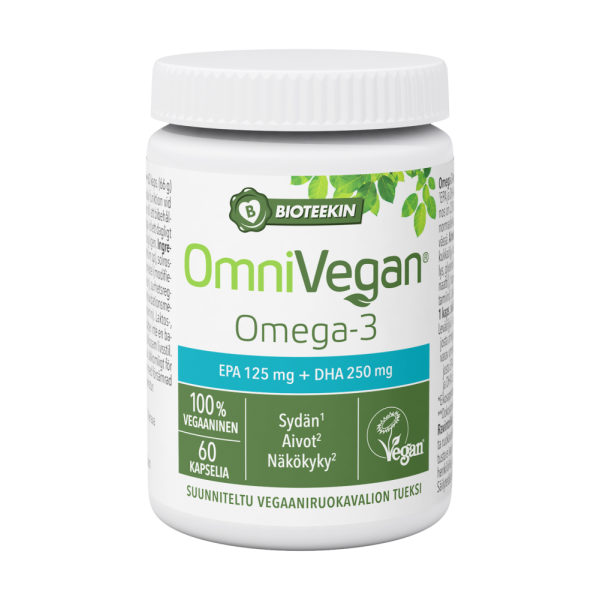 Bioteekki Vegan Omega-3 60 kaps