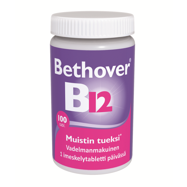 Bethover B12 1 mg Vadelma 100 TABL