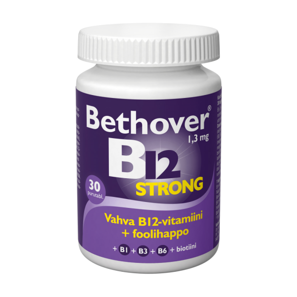 Bethover Vahva B12 Mansikka 30 tabl