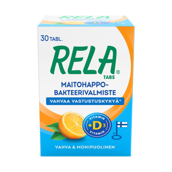 Rela Tabs Appelsiini + D3 30 tabl