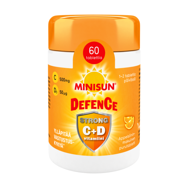 Minisun Defence Strong C+D-vitamiini 60 tabl