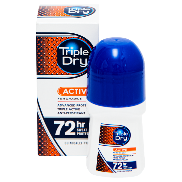 TRIPLE DRY MENS ACTIVE FRAGRAN ROLL-ON 50 ML