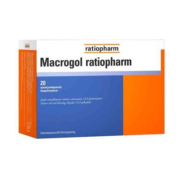 MACROGOL RATIOPHARM ANNOSPUSSI 13,8G 50 KPL