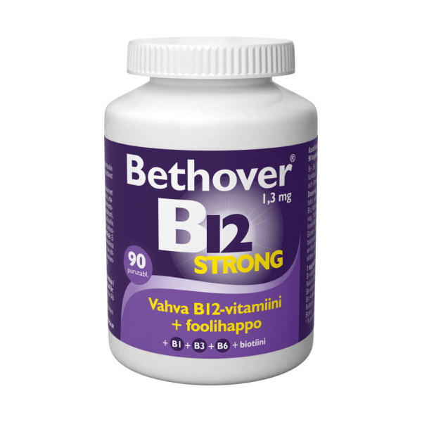 Bethover Vahva B12 Mansikka 90 tabl