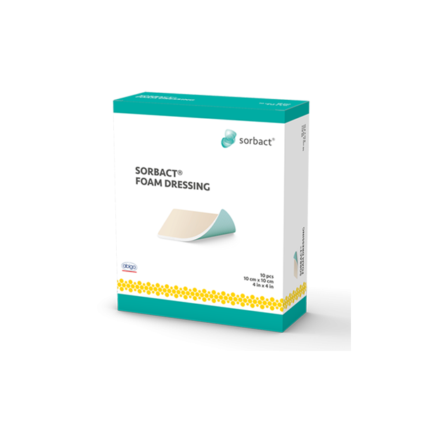 Sorbact Foam Dressing 10cm x 10cm CE 10 KPL  98310 