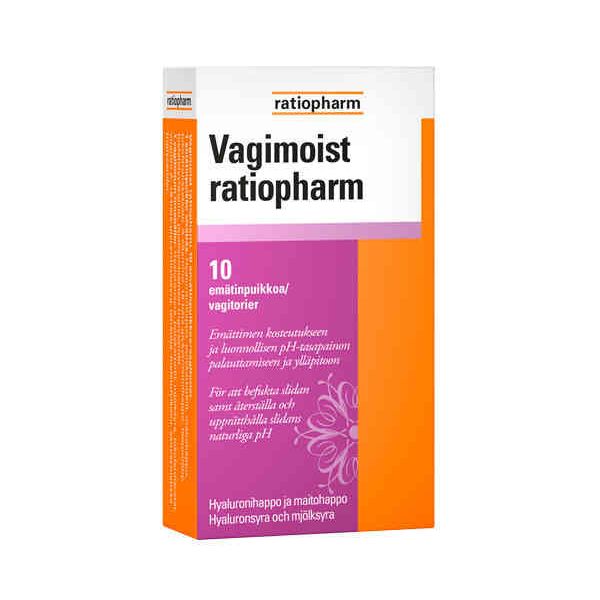 VAGIMOIST RATIOPHARM EMÄTINPUIKKO 10 KPL