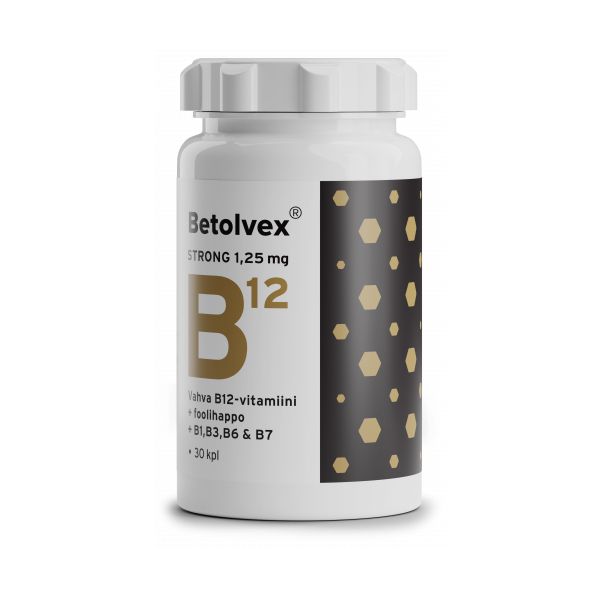 Betolvex Strong 1,25 mg B12-vitamiini 30 kaps