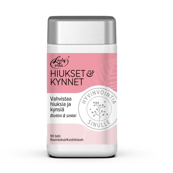 LadyVita Hiukset & Kynnet ravintolisä 90 tabl