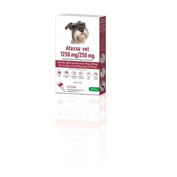 Ataxxa vet paikallisvaleluliuos 1250 mg / 250 mg 2,5 ml