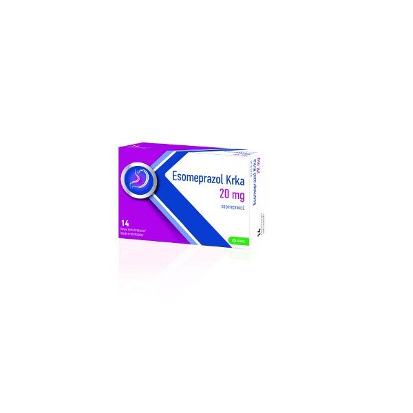 ESOMEPRAZOL KRKA enterokapseli, kova 20 mg 14 fol