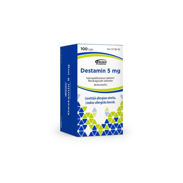 DESTAMIN tabletti, kalvopäällysteinen 5 mg 100 fol