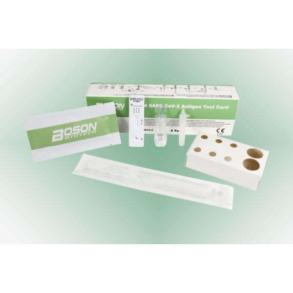 H&W Kotitesti Rapid SARS-CoV-2 Antigen Test Card (Boson) 5 kpl