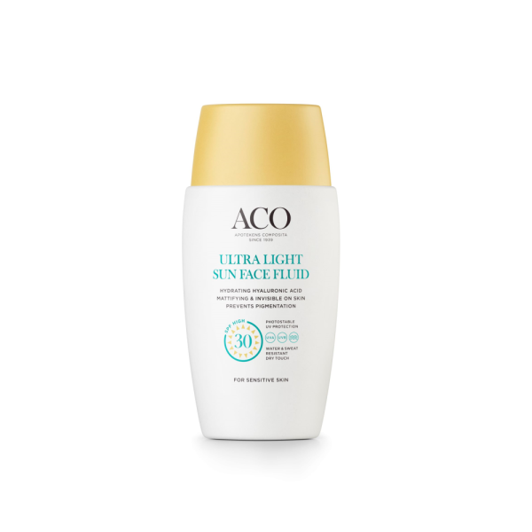 ACO Sun Face Ultra Light Fluid SPF 30 40 ml