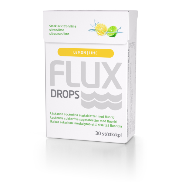 Flux Drops imeskelytabletti sitruuna-lime 30 kpl