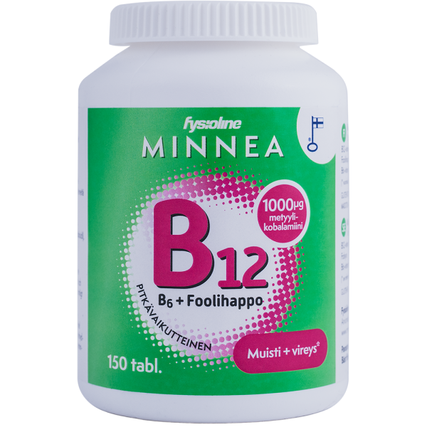 Minnea B12+B6+Foolihappo 150 tabl