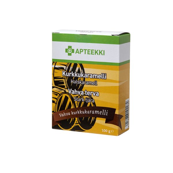 APTEEKKI Kurkkukaramelli Vahva terva 100 g 