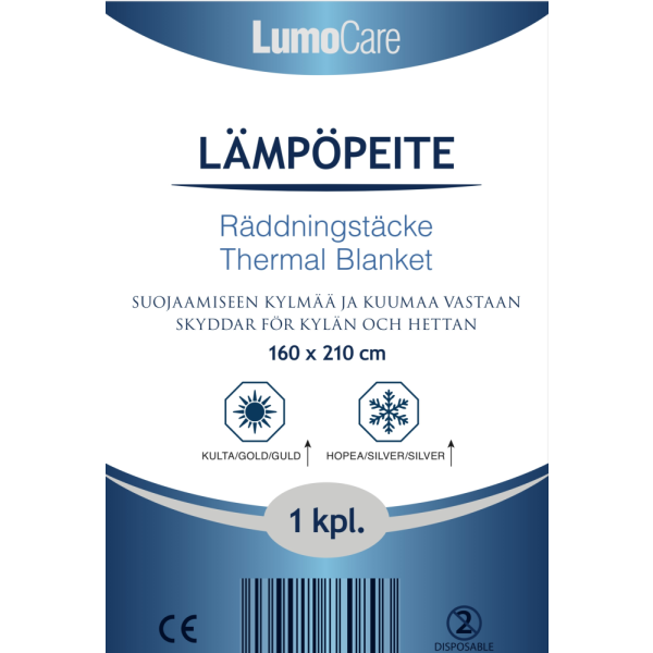 Lumocare lämpöpeite 210cm x 160cm 1 kpl