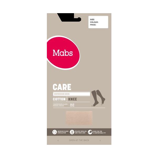 Mabs Care Tukisukka avoin kärki koko 2 1 pari