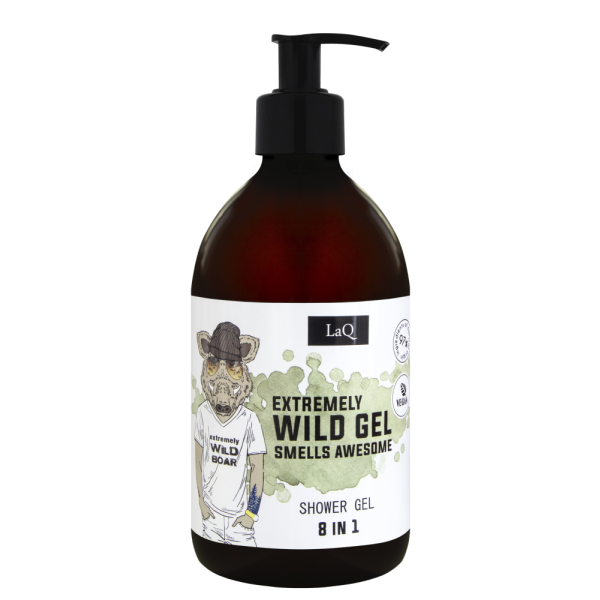 LaQ Boar 8 in 1 suihkugeeli miehille 500 ml