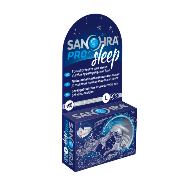 Sanohra Pro sleep korvatulpat L 1 pari