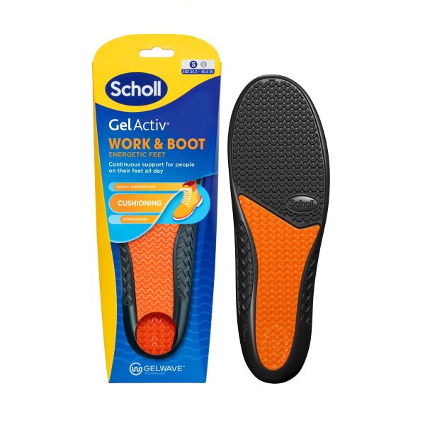 Scholl Gel Activ Work & Boot pohjallinen Small 1 kpl