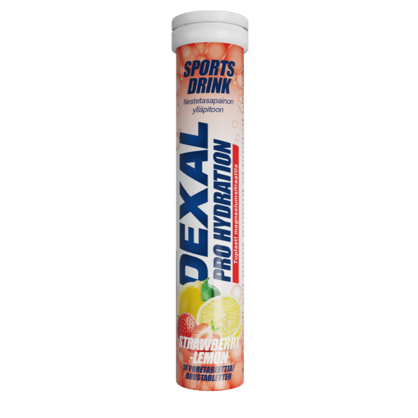 Dexal Pro Hydration strawberry-citrus+magnesiumsitraatti 18 poretabl