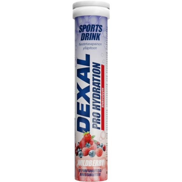 Dexal Pro Hydration pore metsämarja 18 kpl