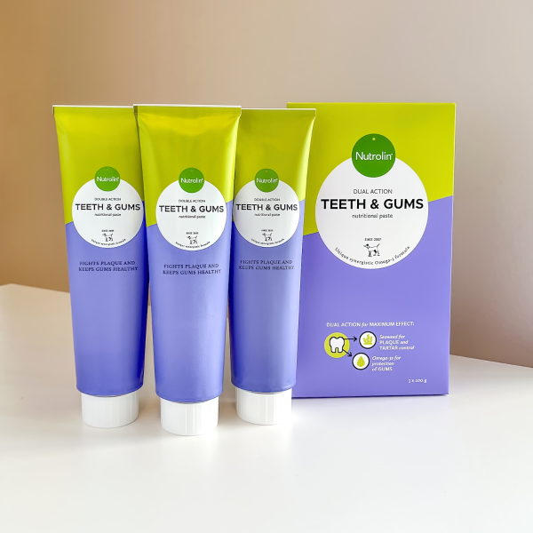 Nutrolin Teeth&Gums -omegatahna 3x200 g