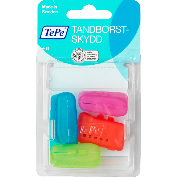 TePe hammasharjakotelo harjapäälle 4 kpl