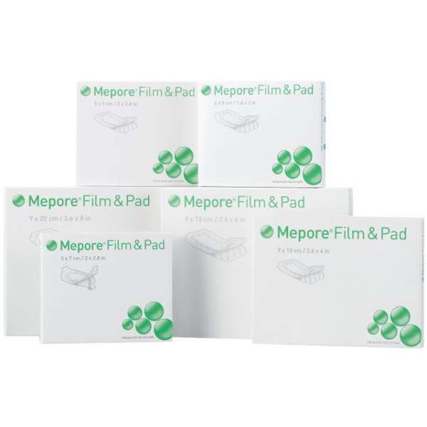 Mepore film&pad 5x7cm square 5kpl 5 kpl
