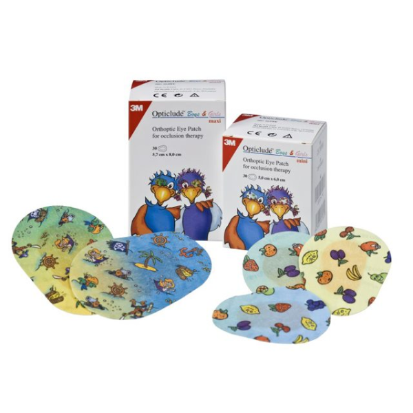 3M Opticlude Boy & Girl Maxi kuvioitu 5,7 x 8 cm 30 kpl