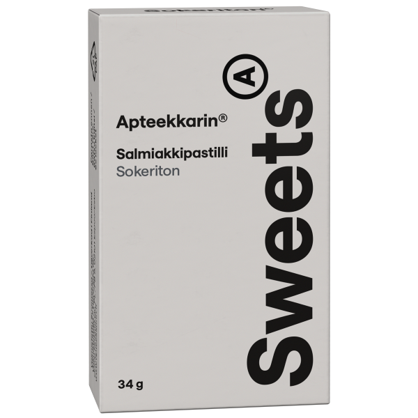 Apteekkarin Salmiakkipastilli sokeriton 34 g
