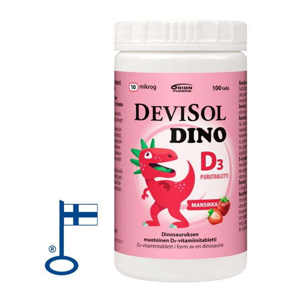 DEVISOL DINO MANSIKKA 10 MIKROG 100 PURUTABL