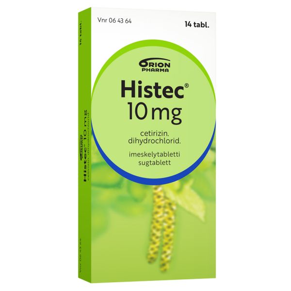 HISTEC imeskelytabletti 10 mg 14 fol