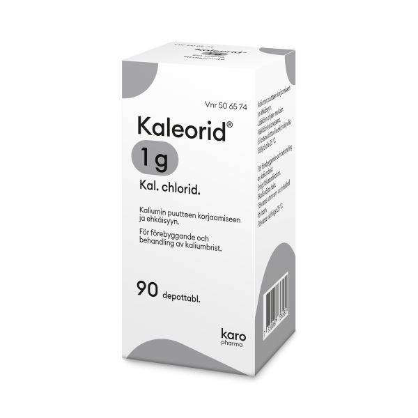 KALEORID depottabletti 1 g 90 kpl