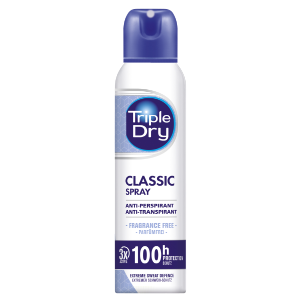 Triple Dry 100 h Classic Spray Antiperspirant tuoksuton 150 ml